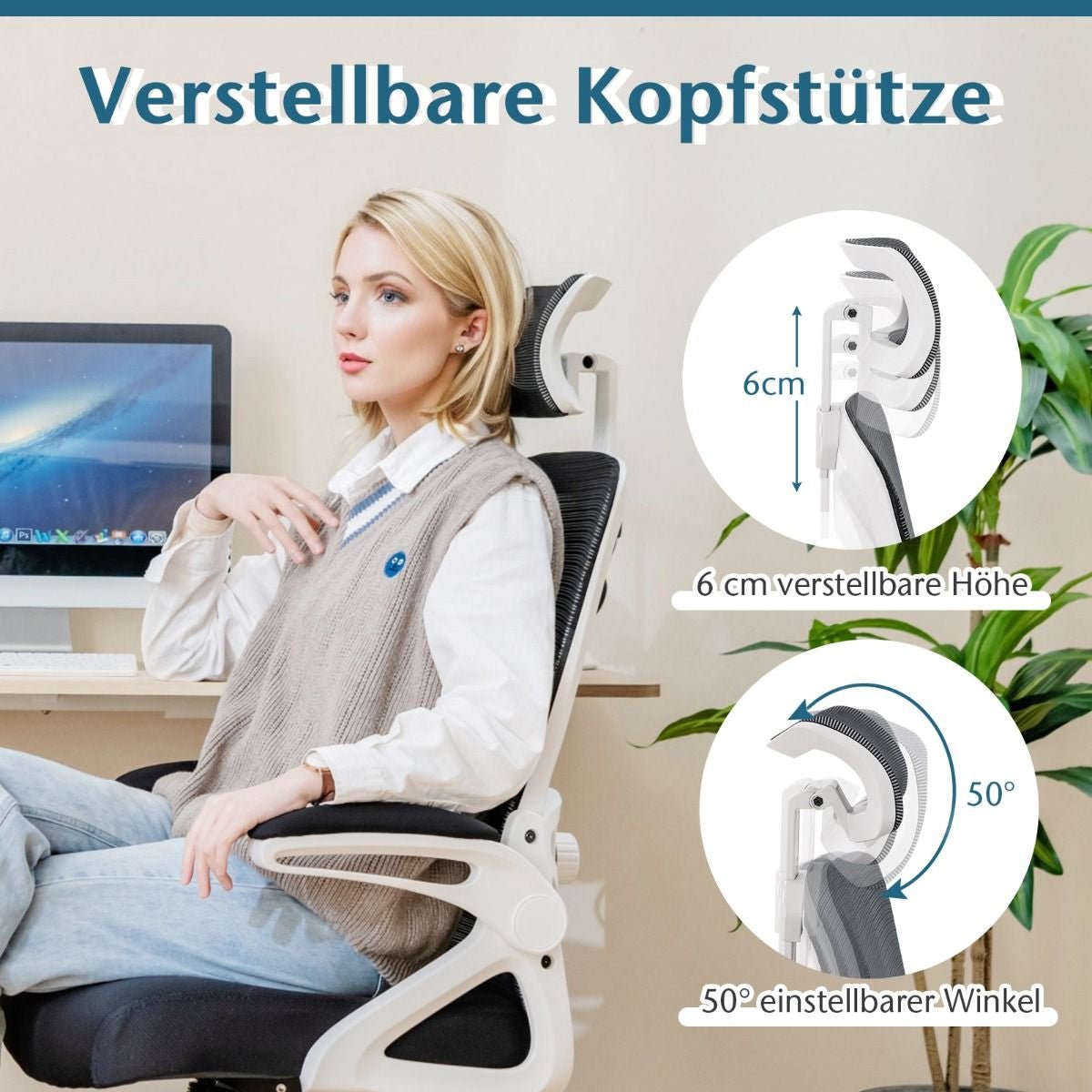 ComfortPro - Ergonomischer Bürostuhl Mit Verstellbarer Lendenstütze & Kopfstütze Computerstuhl | bei Athletic Horizon | Bürostühle | Homeoffice & Arbeitsplatz