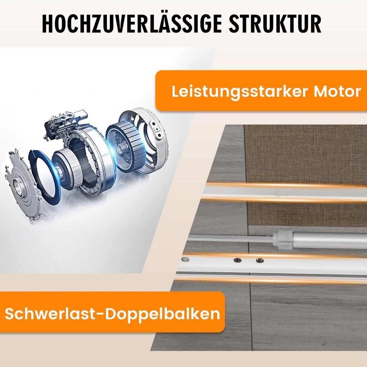 ErgoLift - Elektrischer Stehschreibtisch 140 X 70 Cm mit Stopp - Mechanismus | Elektrischer Stehschreibtisch bei Athletic Horizon | Homeoffice & Arbeitsplatz | Möbel