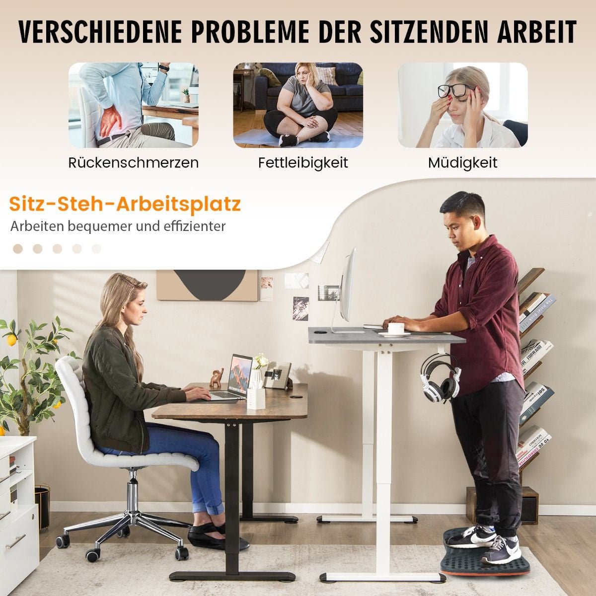 ErgoLift - Elektrischer Stehschreibtisch 140 X 70 Cm mit Stopp - Mechanismus | Elektrischer Stehschreibtisch bei Athletic Horizon | Homeoffice & Arbeitsplatz | Möbel