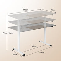 ErgoLift - Elektrischer Stehschreibtisch 140 X 70 Cm mit Stopp - Mechanismus | Elektrischer Stehschreibtisch bei Athletic Horizon | Homeoffice & Arbeitsplatz | Möbel