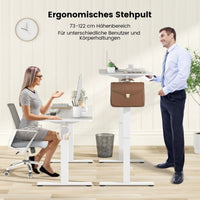 ErgoLift - Höhenverstellbarer Schreibtisch 140 X 60 Cm Elektrischer Stehschreibtisch Weiß | Höhenverstellbarer Schreibtisch bei Athletic Horizon | Homeoffice & Arbeitsplatz | Möbel