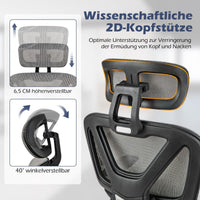 ErgoMaster - Ergonomischer Bürostuhl mit Einziehbarer Fußstütze & Verstellbarer Kopfstütze | Ergonomischer Bürostuhl bei Athletic Horizon | Bürostühle | Homeoffice & Arbeitsplatz