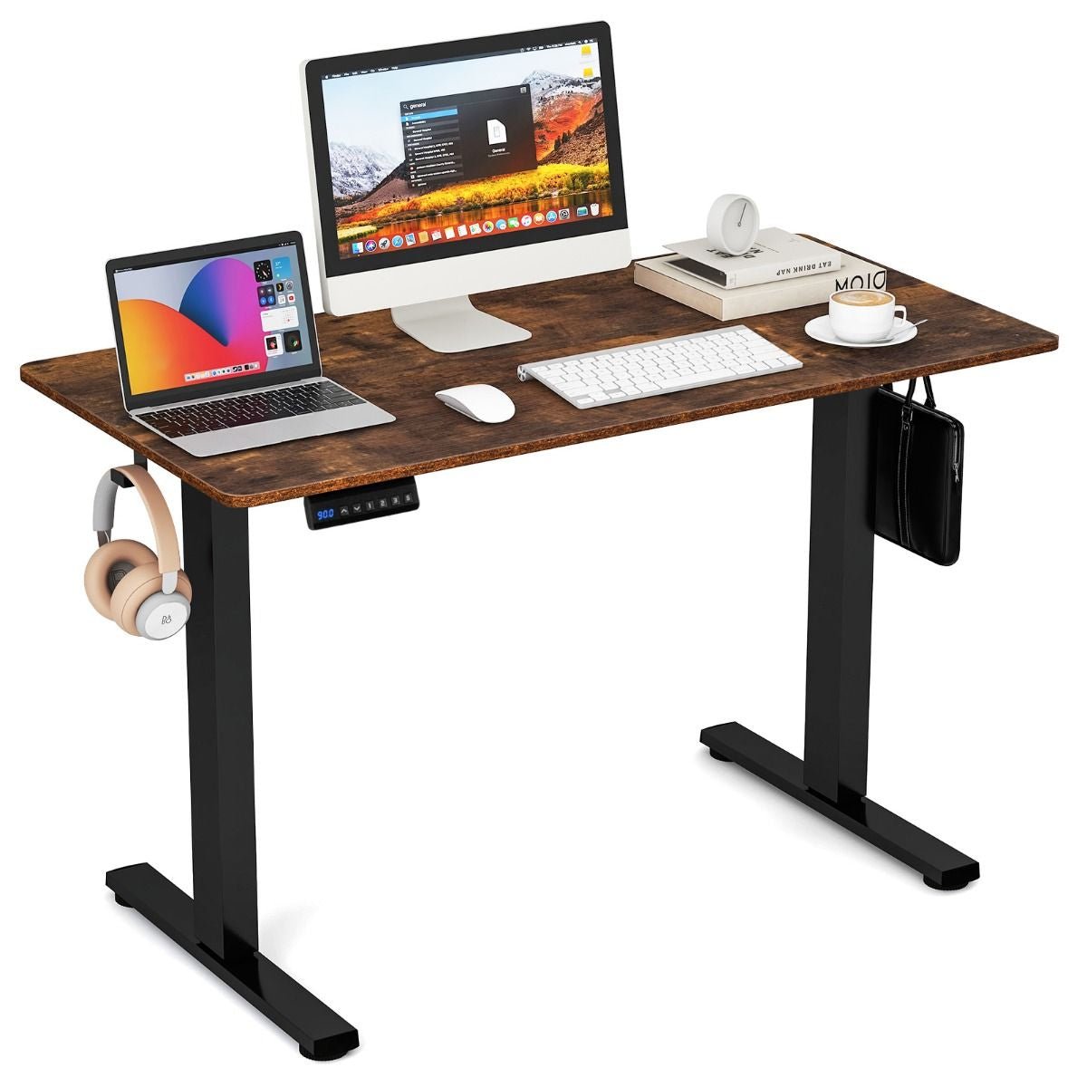 FlexDesk - Elektrischer Höhenverstellbarer Stehschreibtisch 120x60 cm