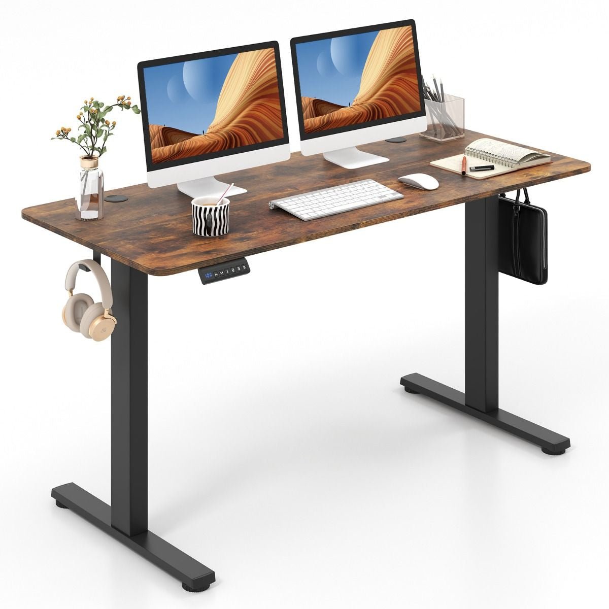 PowerDesk - Elektrischer Höhenverstellbarer Stehschreibtisch 140x60 cm