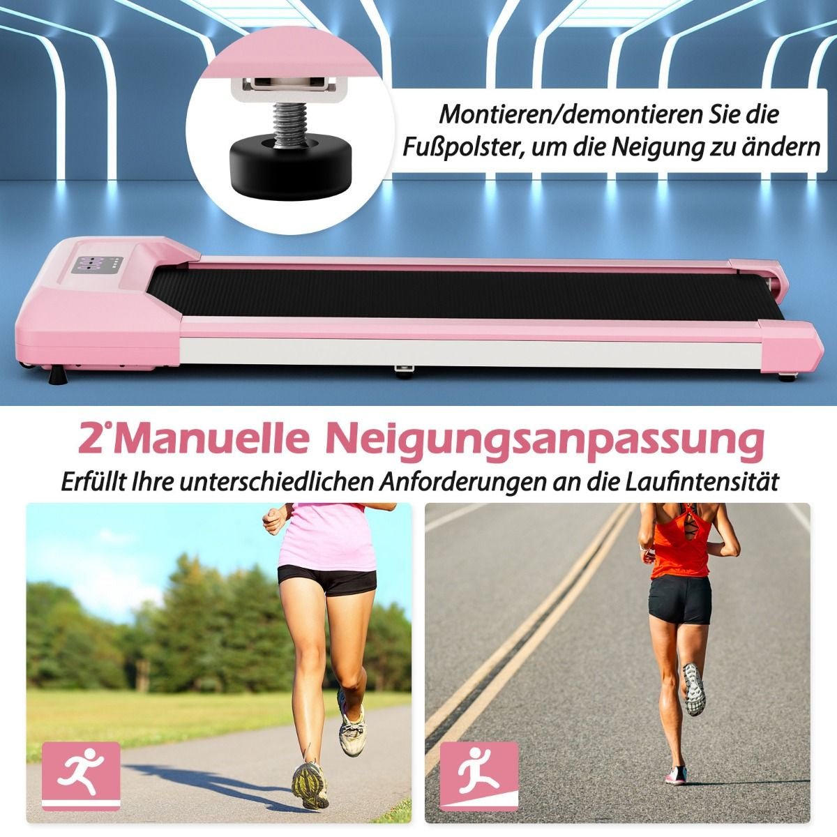 WalkPad Pro - 2 in 1 Laufband Unter Dem Schreibtisch mit LED - Anzeige | Laufband bei Athletic Horizon | Fitnessgeräte | Laufbänder