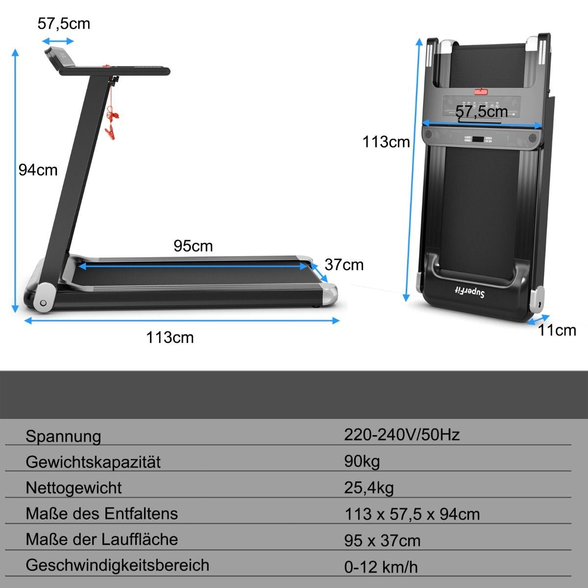 WalkPad Pro - Klappbares Laufband für Zuhause mit Bluetooth - Lautsprecher und LED - Anzeige | Laufband bei Athletic Horizon | Fitnessgeräte | Laufbänder